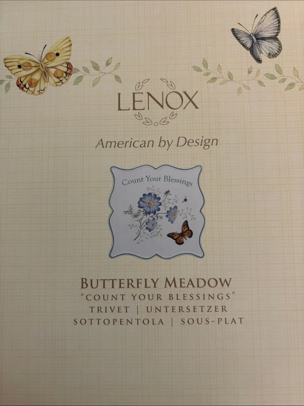 Lenox Butterfly “Count Your Blessings